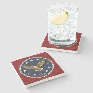 USA 250th Anniversay Marble Stone Coaster Stenunderlägg