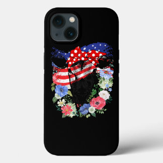 USA 4:e juli Amerikanska Flagga Patriotic Cow Älsk