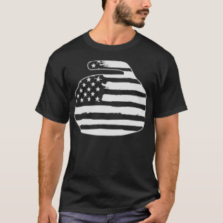 USA 4:e juli Curling Stone America Merica T Shirt