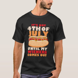 USA 4:e Juli Patriotisk Wiener T Shirt