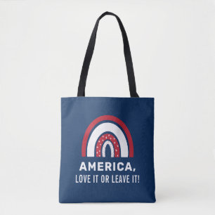 USA 4:e juli-Snyggten Patriotic American Rainbow Tygkasse