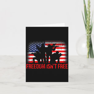 Usa 4 juli för män frihet är inte en veteran kort