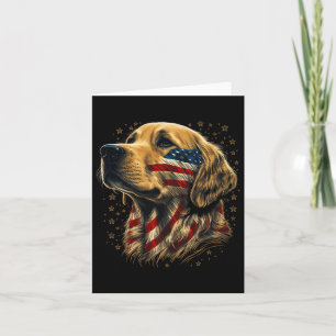 USA 4 juli Goldie Patriotisk Amerikansk Golden R Kort