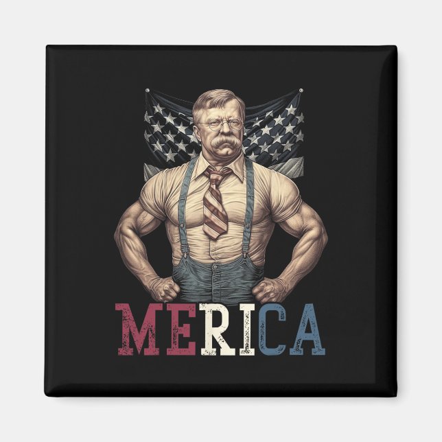 USA 4 juli Magnet (Framsidan)