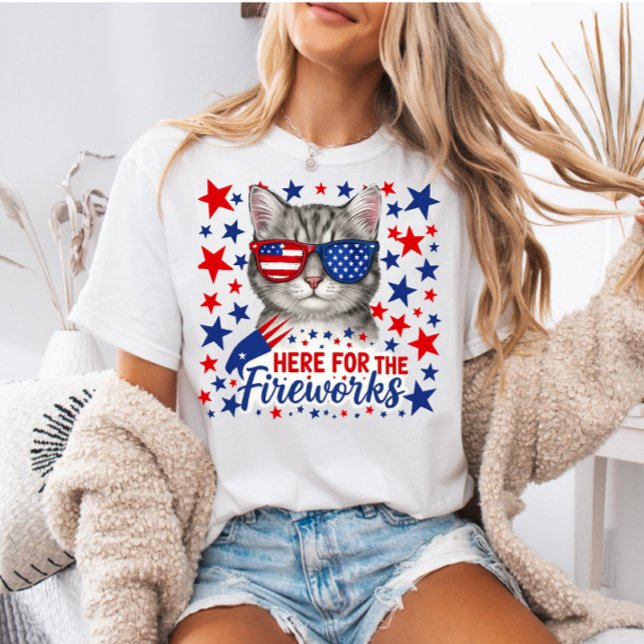 USA 4 juli-tröja, patriotisk present till henne  T Shirt (Skapare uppladdad)