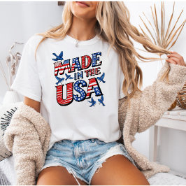 USA 4 juli-tröja, patriotisk present till henne  T Shirt