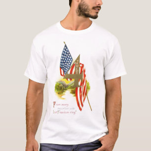 USA 4th AV den JULI HELGDAGDESIGNEN Tee