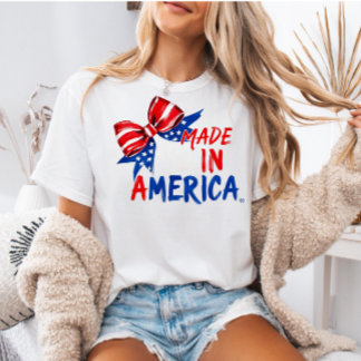 USA 4th of July Shirt, Patriotic Gift for Her  T Shirt