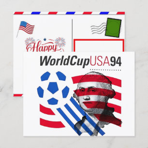 USA 94 VM-arv & 4 juli 2026 Fotboll Helg Vykort