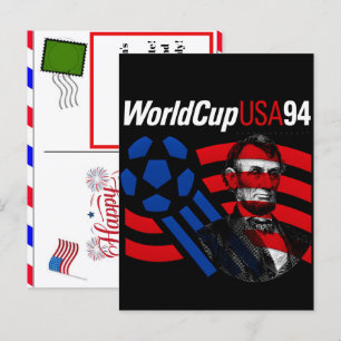 USA 94 VM-arv & 4 juli 2026 Fotboll Helg Vykort