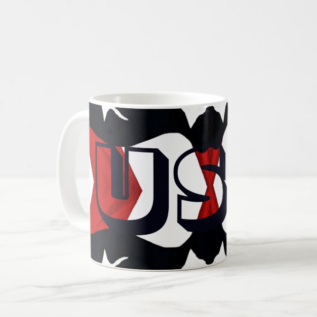 USA-Abstrakt Kaffemugg (Framsida vänster)