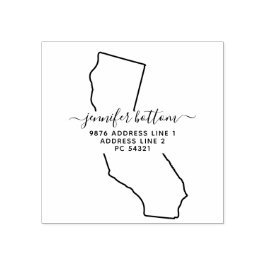 USA Adress Business Namnteckning Kalifornien Stämpel