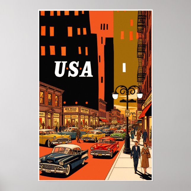 USA-affisch Poster (Framsidan)