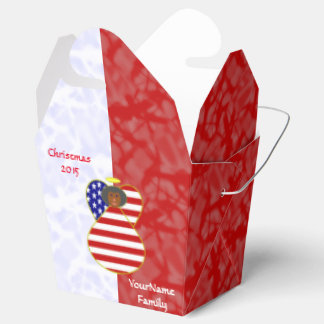 USA Afroamerikansk ängelflagga Röd Vit Personlig Presentaskar