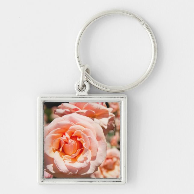 USA, Alabama, Theodore Near Mobile 5 Fyrkantig Silverfärgad Nyckelring (Framsidan)