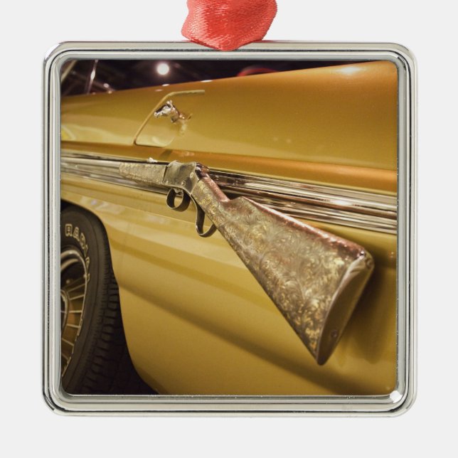 USA, Alabama, Tuscumbia. Alabama Music Hall of Julgransprydnad Metall (Framsidan)