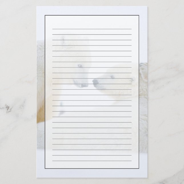 USA, Alaska, 1002 Arktiska kustslätten Brevpapper (Framsida)