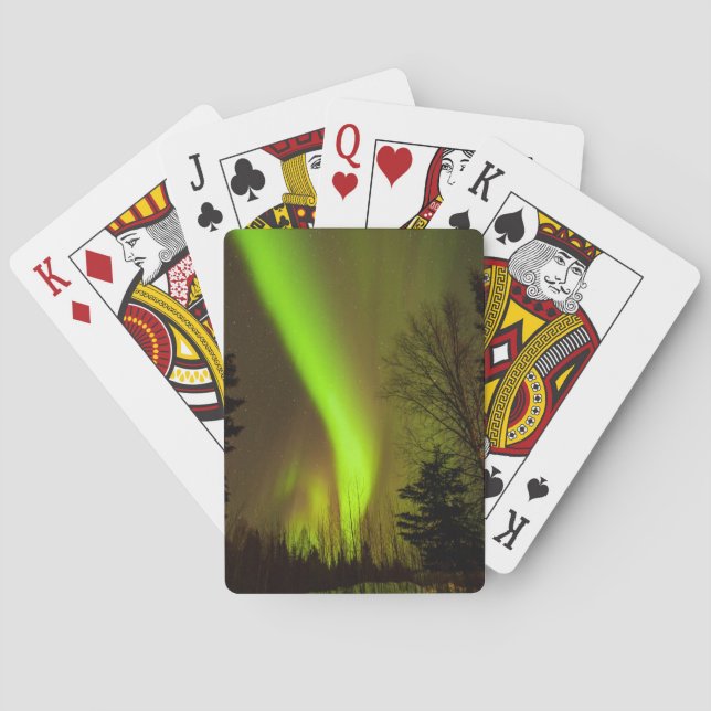 USA, Alaska, Chena Hett Vår. Aurora Casinokort (Baksidan)