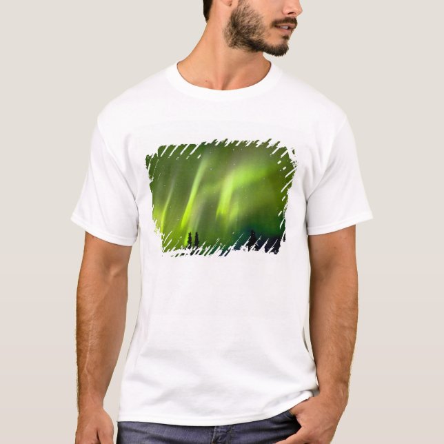 USA, Alaska, Chena Hot Springs. Aurora 3 Tee Shirt (Framsida)