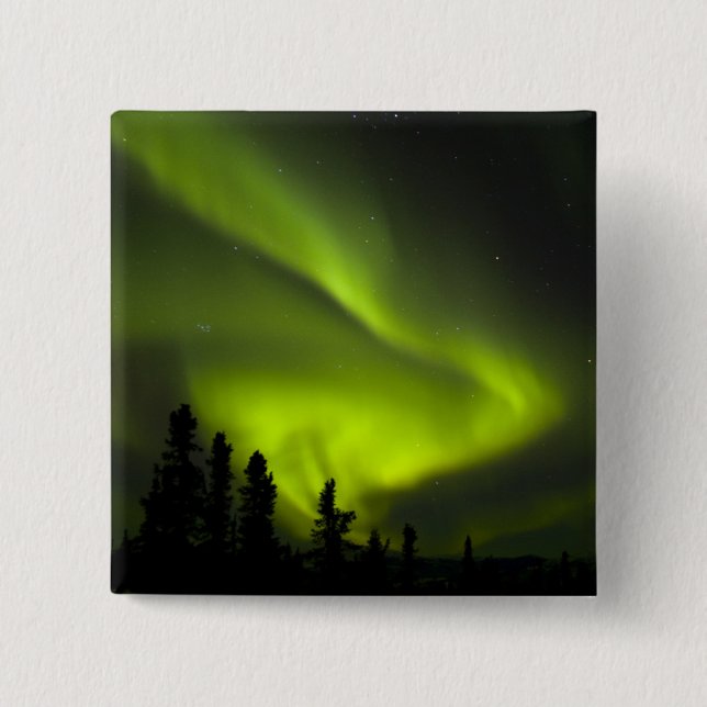 USA, Alaska, Chena Hot Springs. Aurora Borealis 2 Knapp (Framsida)