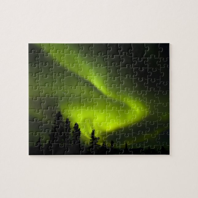 USA, Alaska, Chena Hot Springs. Aurora Borealis 2 Pussel (Horisontell)