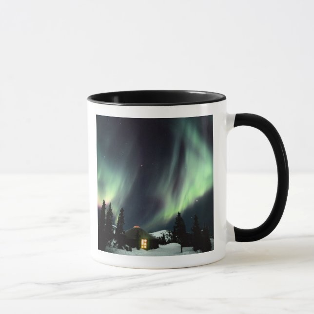 USA, Alaska, Chena Hot Springs. Aurora Mugg (Höger)