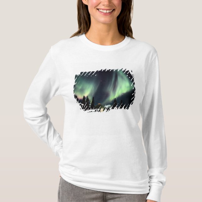 USA, Alaska, Chena Hot Springs. Aurora Tee Shirt (Framsida)