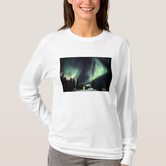 USA, Alaska, Chena Hot Springs. Aurora Tröja (Framsida)