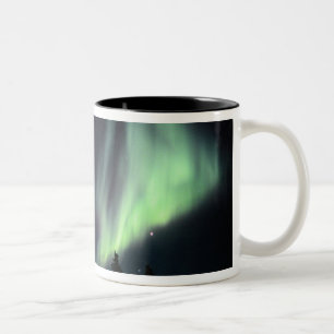 USA, Alaska, Chena Hot Springs. Aurora Två-Tonad Mugg