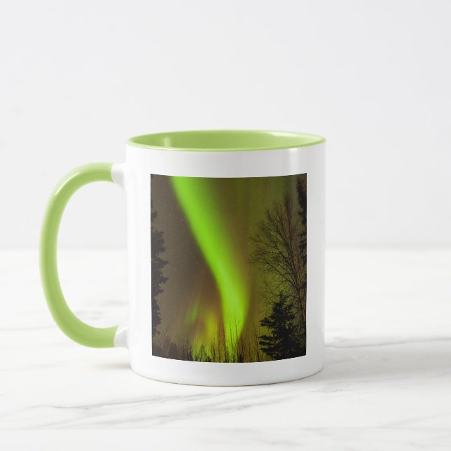 USA, Alaska, Chena Hot Springs. Vy av Aurora Mugg (Vänster)