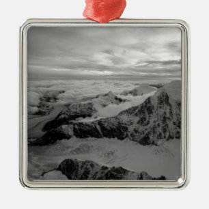 USA, Alaska, Denali National Park, Flygbild 2 Julgransprydnad Metall