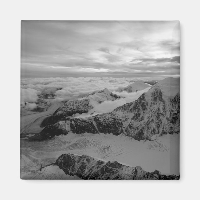 USA, Alaska, Denali National Park, Flygbild 2 Magnet (Framsidan)