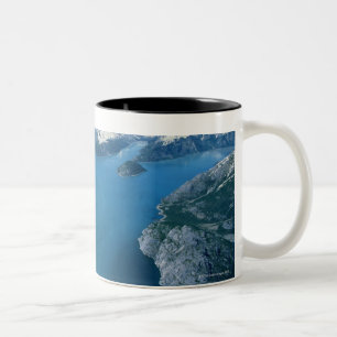 USA Alaska, glaciärfjärdnationalparken, antenn Två-Tonad Mugg