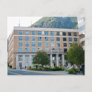 USA - Alaska - Juneau - State Capital Byggnad Vykort