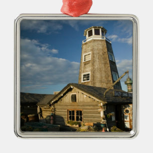 USA, ALASKA, KENAIHALVÖN, HOMER: Homer Spit Julgransprydnad Metall
