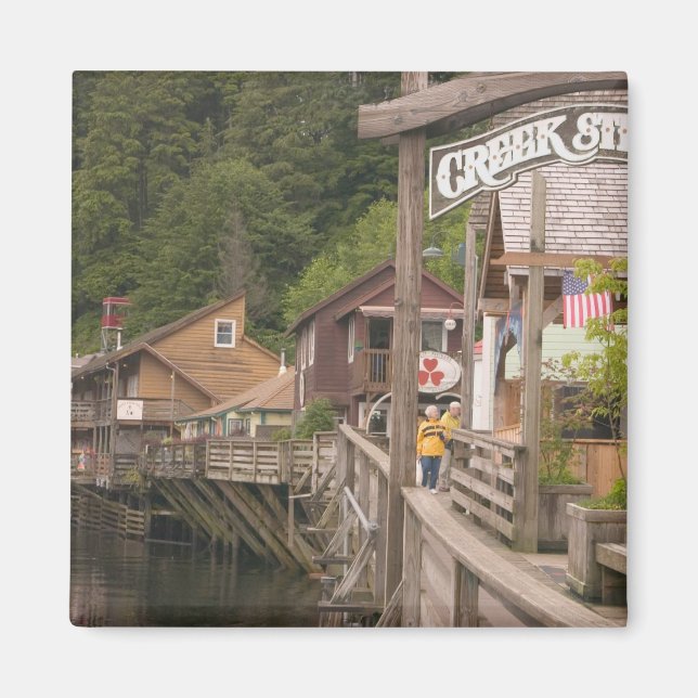 USA, Alaska, Ketchikan, Creek Street, centrum Magnet (Framsidan)