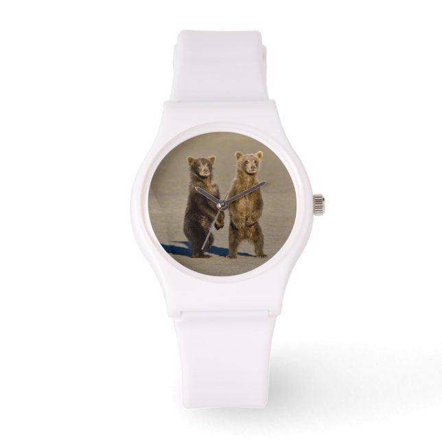 USA. Alaska. Kustnära Bear unge Armbandsur (Framsida)