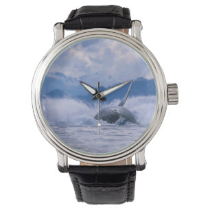 USA, Alaska, Tongass National Forest, puckelrygg Armbandsur