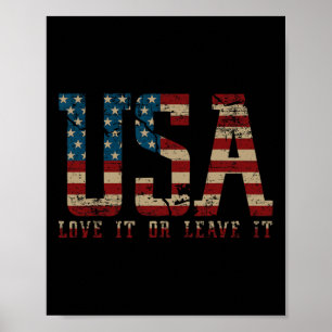 Usa Älska Det Eller Lämna Det Amerika Röst På Dona Poster