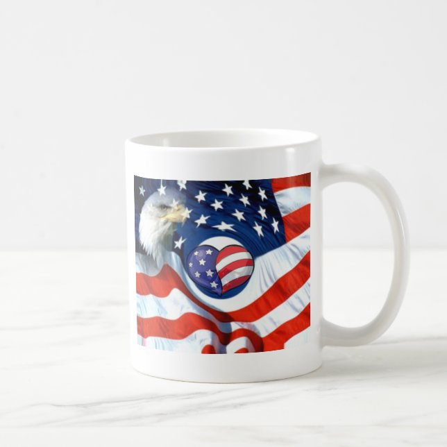 USA-älskare_ Kaffemugg (Höger)