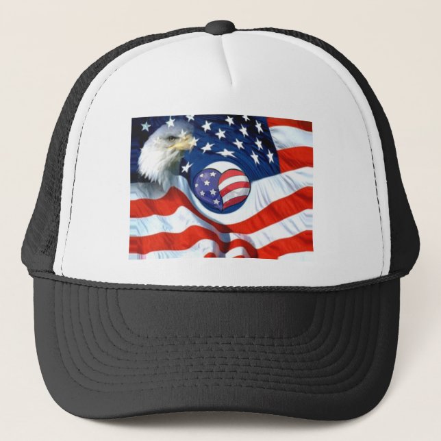 USA Älskare_ Truckerkeps (Framsida)