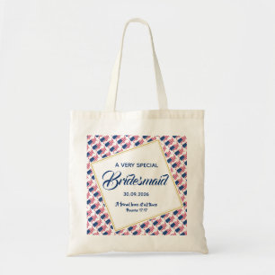 USA AMERICA Christian Scripture Bridesmaid Bröllop Tygkasse