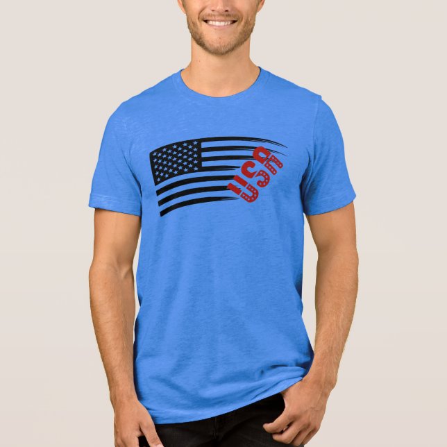 USA, America Flag T Shirt (Framsida)
