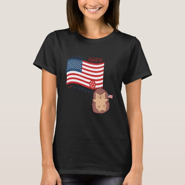USA America Sweet land liberty animals  1 T Shirt (Framsida)