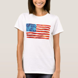 USA American Flag Patriot 4th of July Parade Vet T Shirt