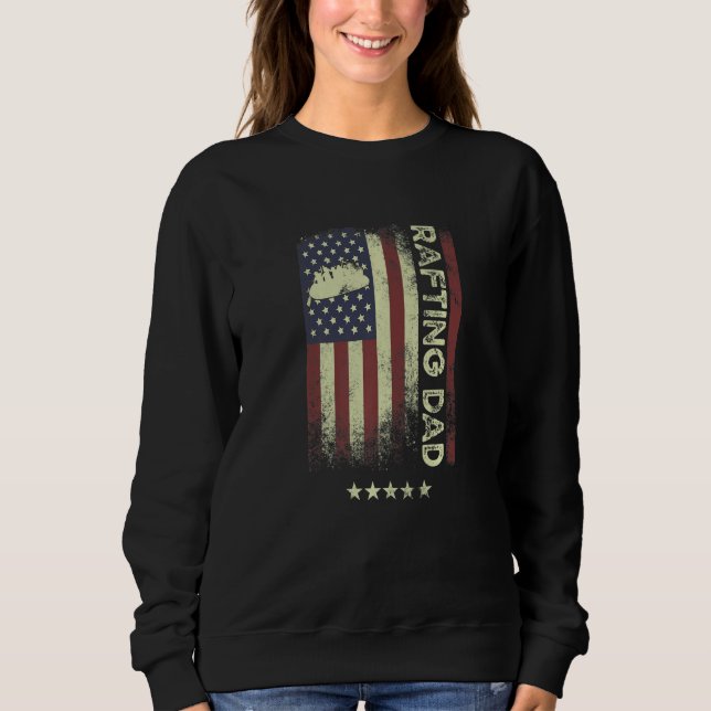 USA American Flag  Rafting Dad  1 T Shirt (Framsida)
