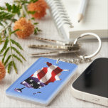 USA - American Flag Within America<br><div class="desc">* Several shape and style options * Both sides of the double sided key ring can be personalized. * Add the background color of your choice * Add text and/or a photo, or remove text option. * Click on the "Customize It" tab to get started. * Currently, this design can...</div>