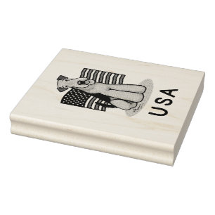 USA American Flagga Airedale Terrier Hund - Cute Stämpel