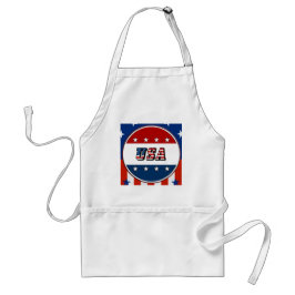 USA - American Flagga and Stars in Circle #2 Förkläde