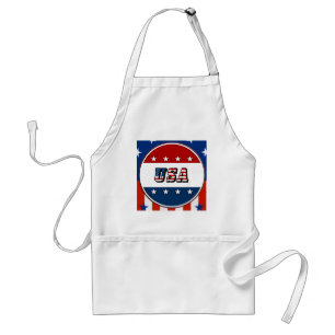USA - American Flagga and Stars in Circle #2 Förkläde